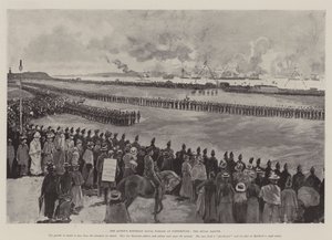 De Verjaardag van de Koningin, Marine Parade in Portsmouth, de Koninklijke Groet